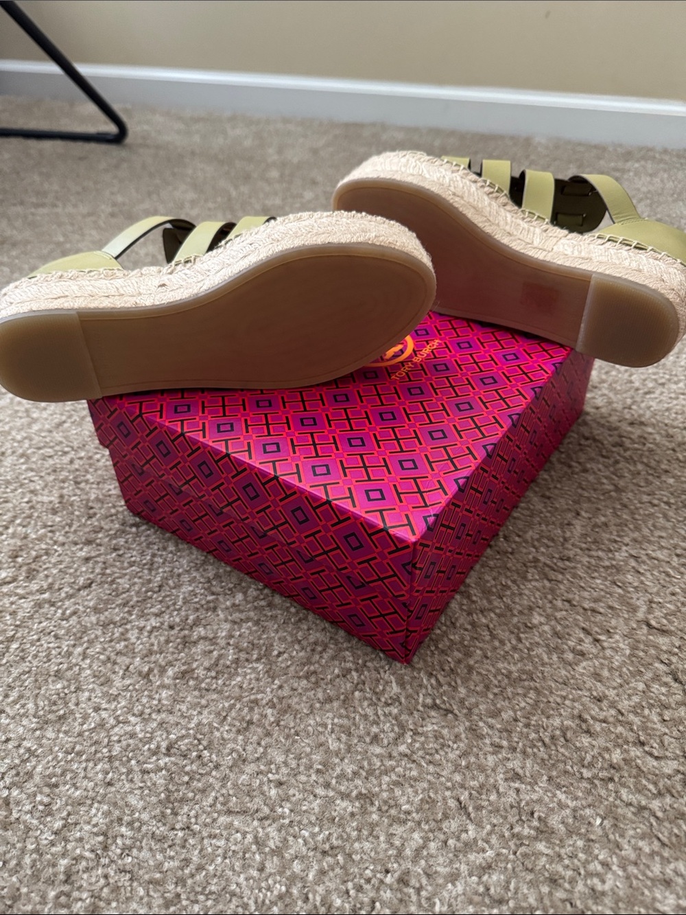 NEW Tory Burch Fisherman Flatform Espadrilles, size 8 - Picture 5 of 6